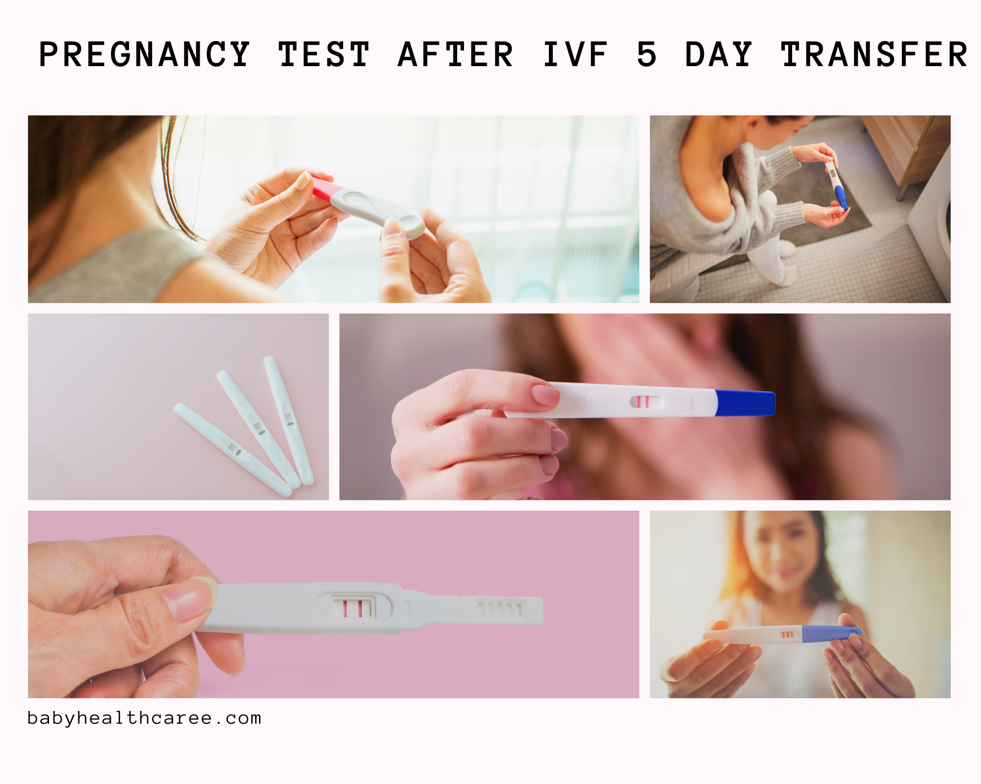 Pregnancy test after IVF 5 day transfer